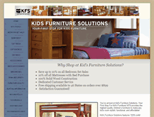 Tablet Screenshot of kidsfurnituresolutions.com